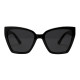 Lunettes de Soleil Femme Butterfly Noire Marque Free Spirit Protection Indice 3 Deisgn et Tendance