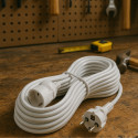 Rallonge Électrique 10m – 3500W 220-240V | Blanche Intérieur