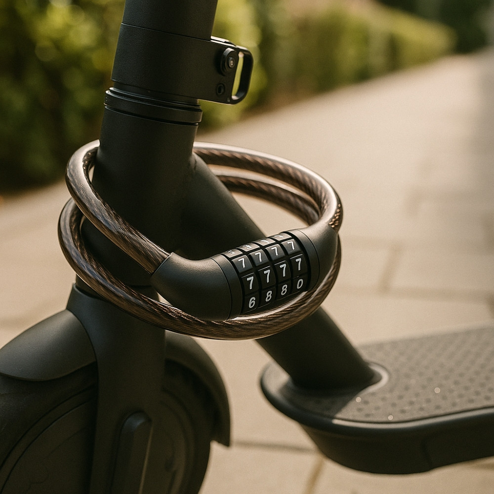 Cadenas Renforcé Pour Vélo Et Trottinette - Portable, Antirouille, Sécurité Renforcée - 6