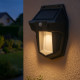 Lampe Solaire Extérieure LED Sans Fil avec Détecteur de Mouvement Effet Tungstène et 3 Modes Éclairage