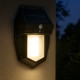 Lampe Solaire Extérieure LED Sans Fil avec Détecteur de Mouvement Effet Tungstène et 3 Modes Éclairage