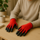 Gants de Manutention en Nitrile Tricot Sans Couture Paume Antidérapante Taille Unique Couleur Aléatoire