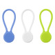 Lot de 3 Attaches de Câble Magnétiques en Silicone Réutilisables pour Bureau et Maison