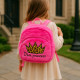 Sac à Dos Fille 27cm Rose Peluche Douce Modèle Diva Princess Idéal Maternelle et Sorties
