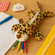 Trousse Panthère en Peluche 25 cm Fermeture Zippée Souple Idéale École Enfant ou Bureau