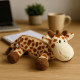 Trousse Girafe en Peluche 25 cm Fermeture Zippée Souple Idéale École Enfant ou Bureau