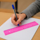 Pack de 4 Règles Plates en Plastique 30 cm Multicolores Idéal pour École et Bureau