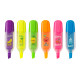 Pack de 6 Mini Surligneurs Parfumés Couleurs Assorties Format Compact