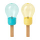 Pack de 2 Taille Crayon Forme Ampoule 7 cm Couleur Aléatoire Fourniture Scolaire Originale