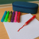 Pack de 6 Stylos Colle à Paillettes Couleurs Assorties Loisirs Créatifs Enfant et Scolaire