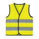 Veste Fluo Sans Manches Enfant Taille Unique 8 à 12 Ans avec Bandes Réfléchissantes 51 x 57 cm
