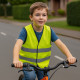 Veste Fluo Sans Manches Enfant Taille Unique 8 à 12 Ans avec Bandes Réfléchissantes 51 x 57 cm