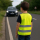 Veste Fluo Sans Manches Enfant Taille Unique 8 à 12 Ans avec Bandes Réfléchissantes 51 x 57 cm