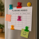 Pack de 6 Pinces Mémo Magnétiques Multicolores pour Notes Photos ou Fermeture de Sachets