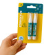 Pack de 2 Mini Correcteurs Fluides Séchage Rapide Blanc Format Compact pour Bureau ou École