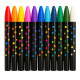 Boîte de 12 Crayons Gras Couleurs Assorties Mine Large pour Dessin Enfant École ou Activité Manuelle
