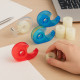 Pack de 2 Dévidoirs à Main 9 cm pour Ruban Adhésif avec 10 Rouleaux Couleur Aléatoire Format Compact et Pratique