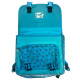 Cartable Minecraft 37 cm rose et violet avec 2 compartiments, poche frontale et bretelles matelassées