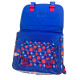 Cartable Spiderman 37 cm rouge et bleu avec 2 compartiments, poche frontale et bretelles matelassées