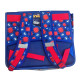 Cartable Spiderman 37 cm rouge et bleu avec 2 compartiments, poche frontale et bretelles matelassées