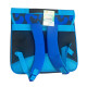 Cartable Stitch 35 cm rouge et bleu avec 2 compartiments, poche frontale et bretelles matelassées