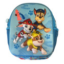 Sac a Dos Pat'Patrouille relief 3D 31 cm et Bleu avec 1 Compartiment, Bretelles Matelassées Ajustable