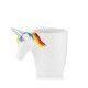 Tasse Mug Licorne - Tasse blanche en Céramique avec Poignée de tête de Licorne