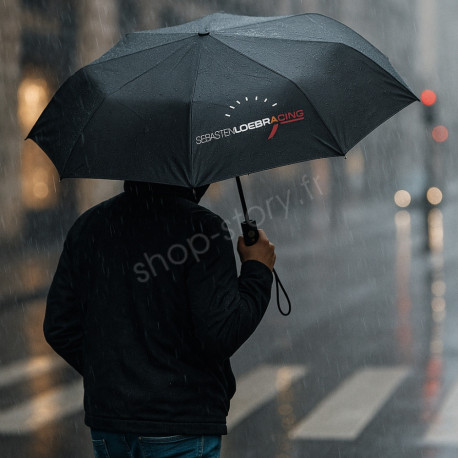 Parapluie Sebastien Loeb Racing Automatique Pliant 32 cm Résistant au Vent Tissu Déperlant Manche Ergonomique