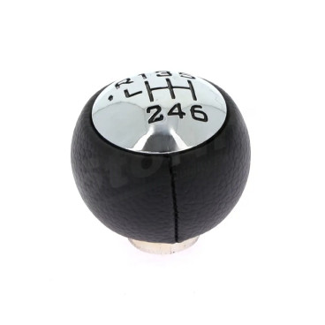 Pommeau de vitesse chrome & noir – Compatibilité multi-marques – OEM 2403S6 / 2403V1
