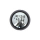 Pommeau de vitesse chrome & noir – Compatibilité multi-marques – OEM 2403S6 / 2403V1