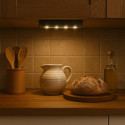 Lampe Poussoir LED 18cm – Lumière sans fil pour placard et escalier