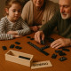 Jeu de Dominos Classique en Bois 28 Pièces Jeu de Société Traditionnel pour Famille et Enfants