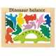 Jeu Équilibre Dinosaure à Balance en Bois 11 Pièces Coloré Jeu Éducatif Ludique pour Enfants