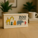 Jeu de Dominos Animaux en Bois 28 Pièces Colorés pour Enfants Apprentissage Formes et Couleurs