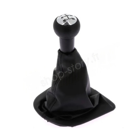 Pommeau de levier de vitesse chromé 5 vitesses pour Peugeot 307 et 308 - Kit complet