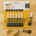 Pack de 6 Tubes de Super Glue Extra Forte 3g – Réparations Rapides Multi Supports