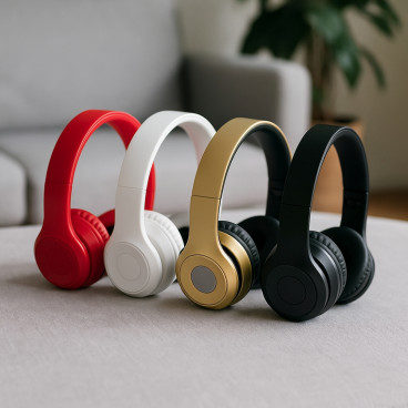 Casque Bluetooth Sans Fil Rechargeable Léger Confortable et Réglable Portée 10 Mètres Autonomie 4 Heures