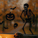 Pack 2 Planches 35cm Vitrophanies Effrayantes Modèles Aléatoires pour Halloween Décoration Fenêtres Autocollants
