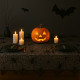 Pack de 2 Grands Chemins de Table Halloween Tissu Polyester Noir Motif Toile d'Araignée 183 x 45 cm Décoration
