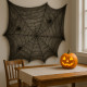 Toile d'Araignée Géante Réutilisable pour Décoration Intérieure Halloween Facile à Poser