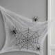Toile d'Araignée Géante Réutilisable pour Décoration Intérieure Halloween Facile à Poser