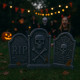Lot de 3 Pierres Tombales RIP en Polystyrène 35 cm Modèle Aléatoire Décoration Halloween