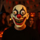 Masque Clown aux Yeux Exorbités Effrayant 25 cm pour Adulte Déguisement Halloween