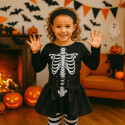 Déguisement Halloween Fille Squelette Noir et Blanc – Ensemble Complet
