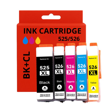 Pack de Cartouches Compatibles Canon PGI-525 / CLI-526 – PIXMA iP, MG, MX Séries
