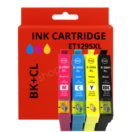 Pack de Cartouches Compatibles EPSON T1295 XL pour Imprimantes Stylus Office, Stylus, Workforce