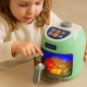 Jouet Air Fryer Sonore et Lumineux, 4 Boutons de Cuisson, Aliments qui Changent de Couleur, À Piles, Dès 3 Ans