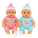 Coffret Poupons Jumeaux Garçon et Fille, 23 cm, avec Pyjamas Rayés et Biberons, Jouet dès 3 Ans