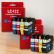 Pack de Cartouches Compatibles BROTHER LC422XL pour Imprimantes MFC J5340DW, J5345DW, J5740DW, J6540DW, J6940DW