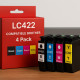 Pack de Cartouches Compatibles BROTHER LC422XL pour Imprimantes MFC J5340DW, J5345DW, J5740DW, J6540DW, J6940DW